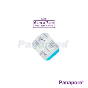 Panapore Waterproof Transparent Dressing with Absorbent Pad 6x7cm sold by 50s